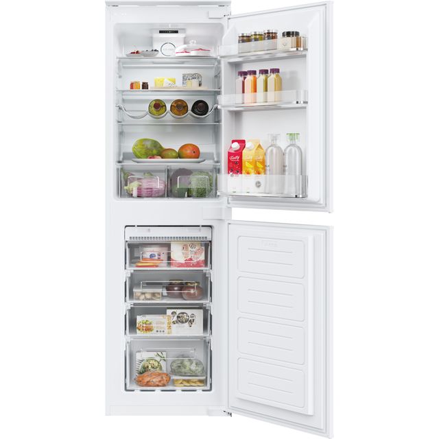 Hoover HOB50N518EVK Integrated 50/50 Frost Free Fridge Freezer with Sliding Door Fixing Kit - White - E Rated - HOB50N518EVK_WH - 1