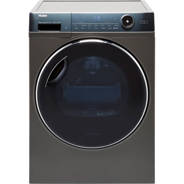 Haier i-Pro Series 7 Plus HD90-A3Q979RU1 9Kg Heat Pump Tumble Dryer – Graphite – A+++ Rated