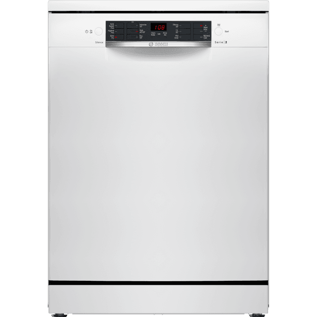 Bosch SMS26AW08G Standard Dishwasher - White - E Rated