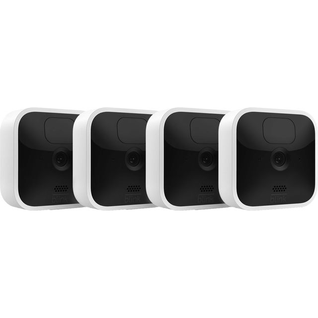 Blink Indoor 4-camera system Full HD 1080p Smart Home Security Camera - White