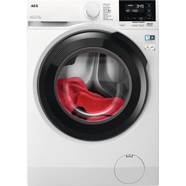 AEG ProSense Technology LFR61844B 8kg Washing Machine with 1400 rpm - White - A Rated