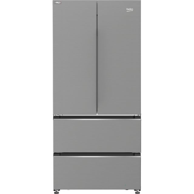 Beko HarvestFresh™ GNE4543VPX American Fridge Freezer – Stainless Steel – E Rated