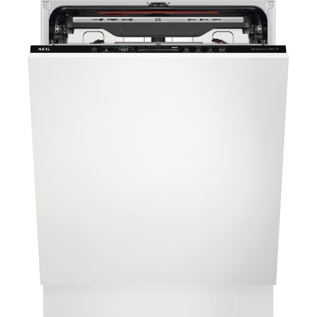 AEG FSS83708P Wifi Connected Fully Integrated Standard Dishwasher - Black Control Panel - D Rated