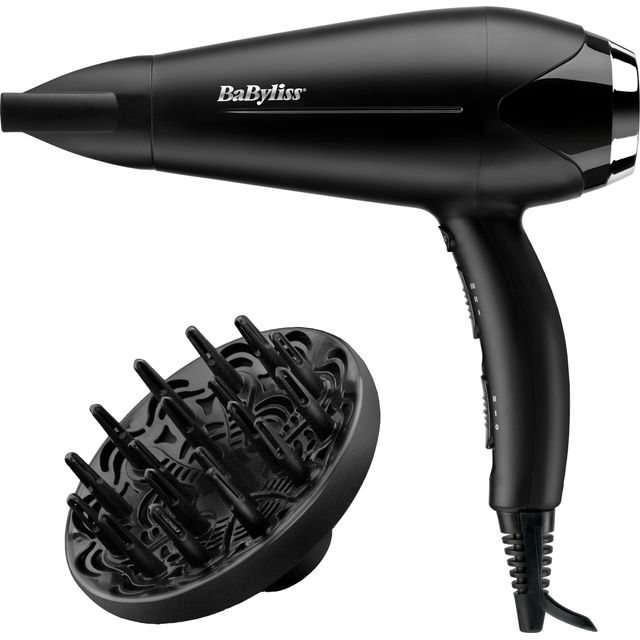 Babyliss Turbo Smooth 2200 Dryer Hair Dryer With 2 Accessories - Black