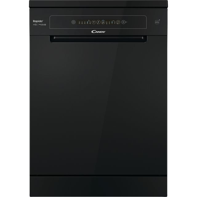 Candy RapidÓ CF3E9L0B Wifi Connected Standard Dishwasher - Black - E Rated
