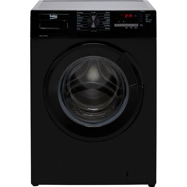 Beko WTL84151B 8kg Washing Machine with 1400 rpm - Black - C Rated