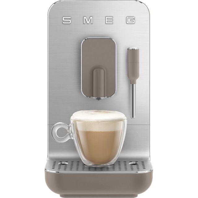 Smeg 50s Retro BCC02TPMUK Bean to Cup Coffee Machine - Taupe