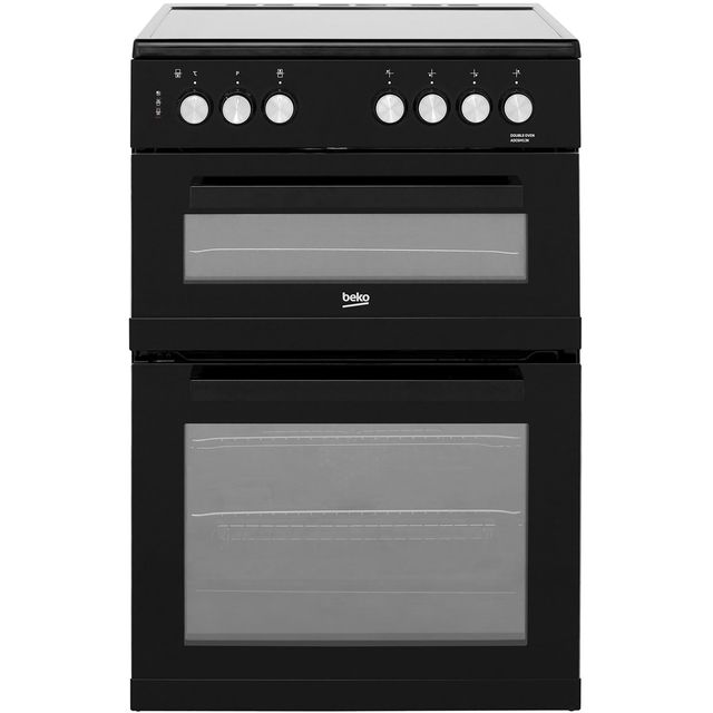 Beko ADC6M13K 60cm Electric Cooker with Ceramic Hob - Black - A/A Rated