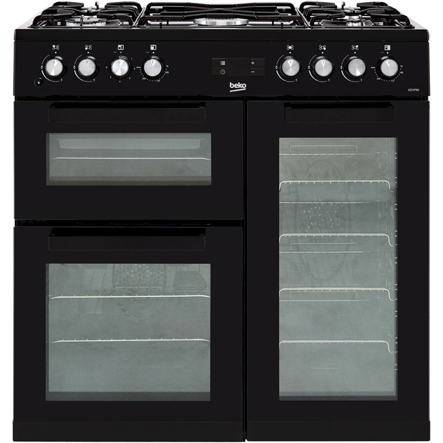 KDVF90K_BK Beko dual fuel range cooker