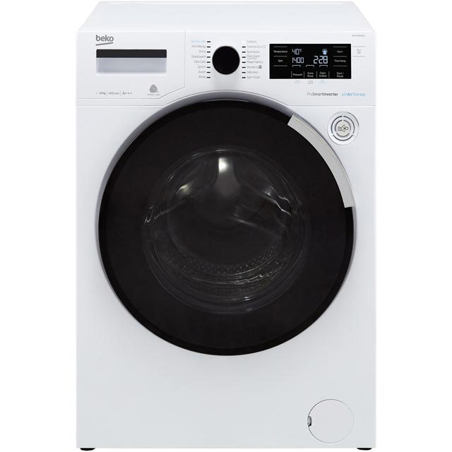 Beko WY104PB44TW 10Kg Washing Machine with 1400 rpm - White - A+++ Rated - WY104PB44TW_WH - 1