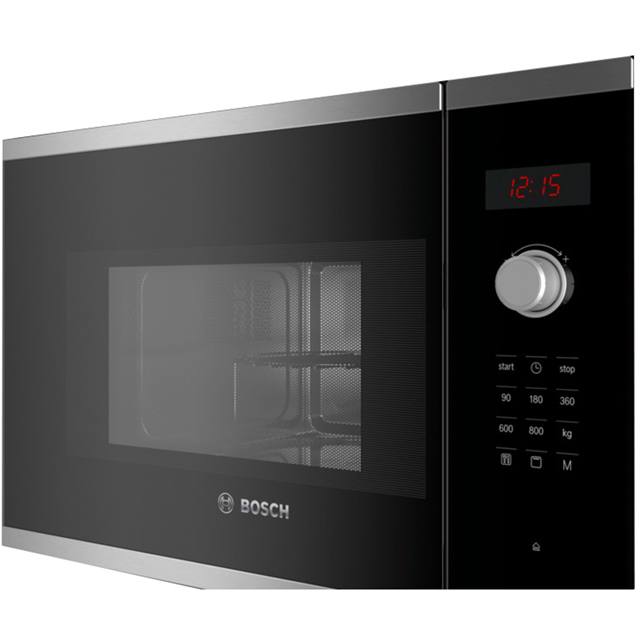 Bosch Series 4 BEL523MS0B Built In Compact Microwave With Grill - Stainless Steel - BEL523MS0B_SS - 5