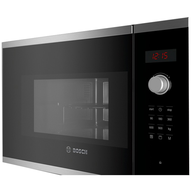 Bosch Series 4 BEL553MS0B Built In Compact Microwave With Grill - Stainless Steel - BEL553MS0B_SS - 5