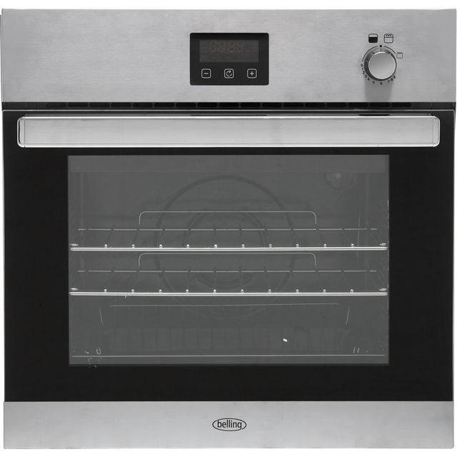 Belling BI602G Built In Gas Single Oven with Full Width Electric Grill - Stainless Steel - A Rated