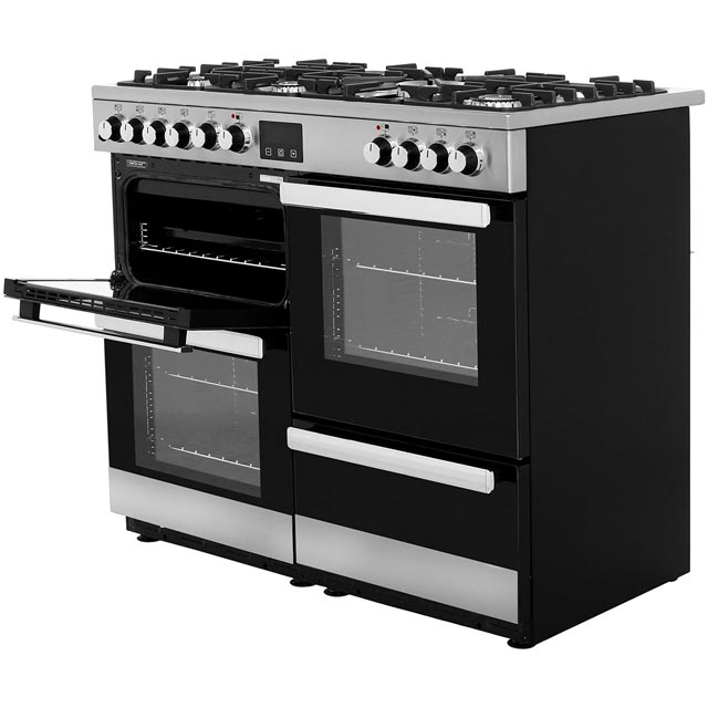 Belling Cookcentre100DFT 100cm Dual Fuel Range Cooker - Stainless Steel - Cookcentre100DFT_SS - 2