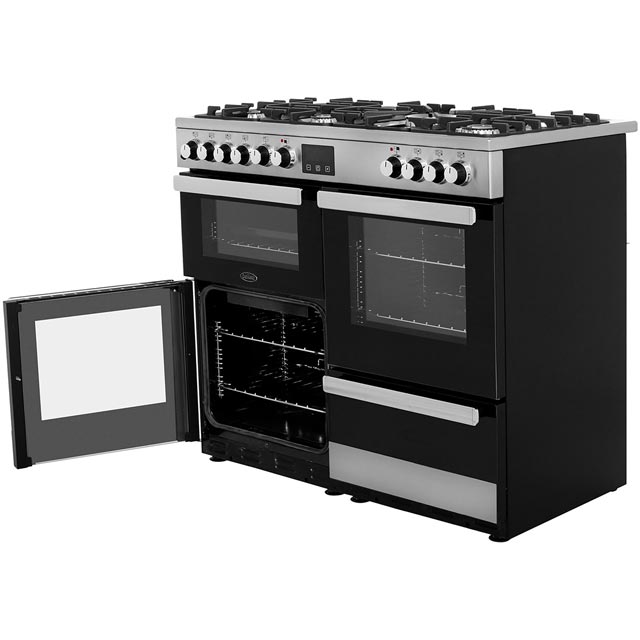 Belling Cookcentre100DFT 100cm Dual Fuel Range Cooker - Stainless Steel - Cookcentre100DFT_SS - 3