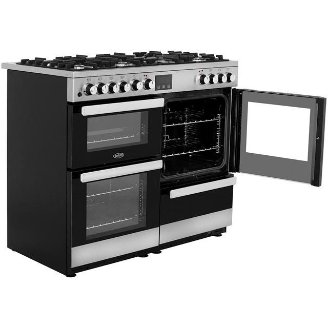 Belling Cookcentre100DFT 100cm Dual Fuel Range Cooker - Stainless Steel - Cookcentre100DFT_SS - 4