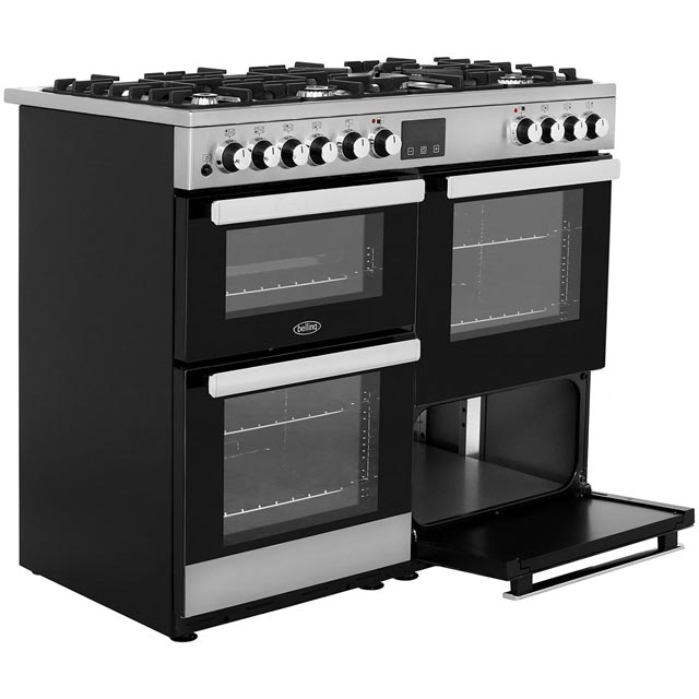 Belling Cookcentre100DFT 100cm Dual Fuel Range Cooker - Stainless Steel - Cookcentre100DFT_SS - 5
