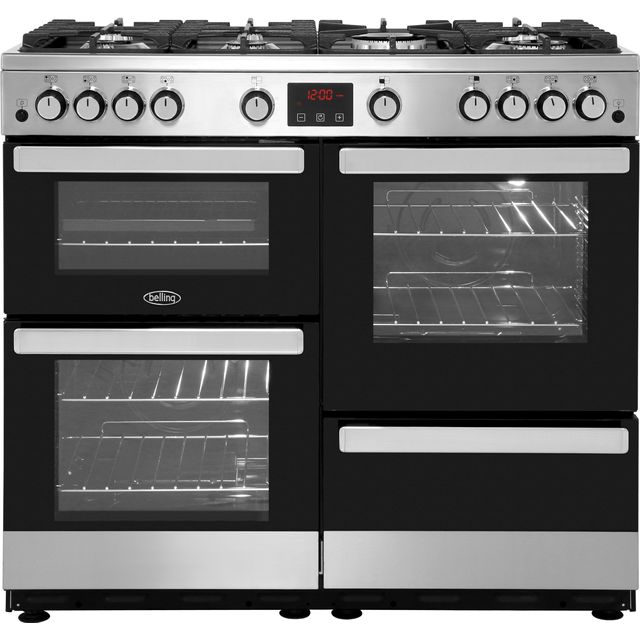 Belling CookcentreX100G 100cm Gas Range Cooker - Stainless Steel - CookcentreX100G_SS - 1