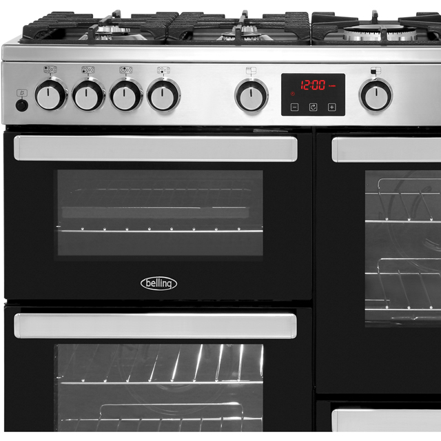 Belling CookcentreX100G 100cm Gas Range Cooker - Stainless Steel - CookcentreX100G_SS - 2