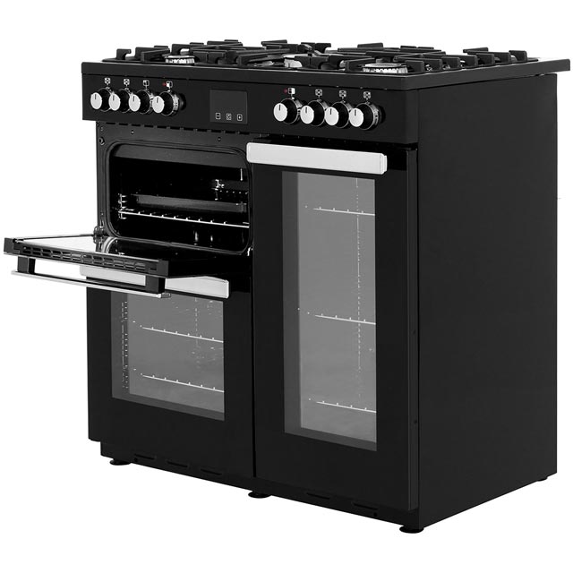 Belling Cookcentre90DFT 90cm Dual Fuel Range Cooker - Stainless Steel - Cookcentre90DFT_SS - 2