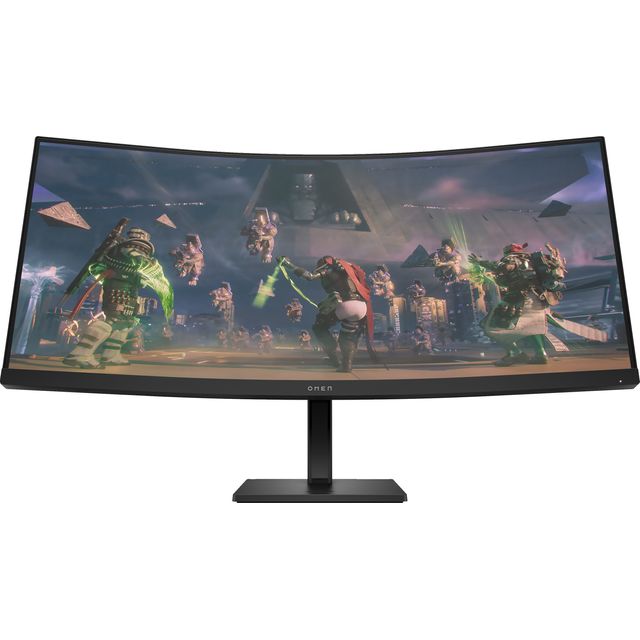 HP OMEN 34 Wide Quad HD 165Hz Curved Gaming Monitor with AMD FreeSync - Black
