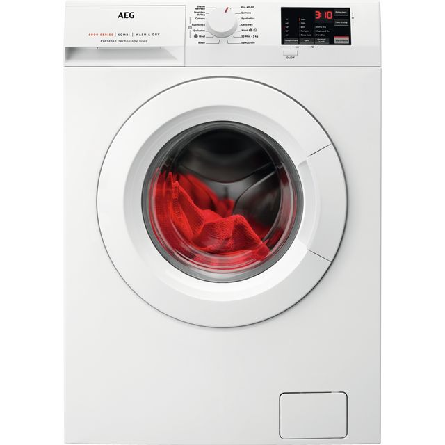 AEG ProSense Technology L6WEJ841N 8Kg / 4Kg Washer Dryer with 1600 rpm - White - E Rated