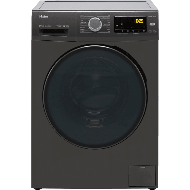 Haier HW80-B1439NS8 8kg Washing Machine with 1400 rpm – Graphite – A Rated
