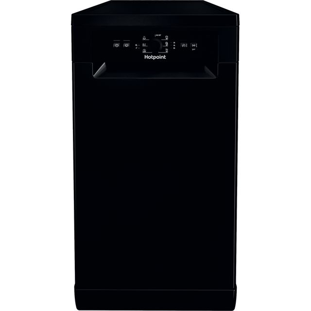 Hotpoint HF9E1B19BUK Slimline Dishwasher - Black - F Rated