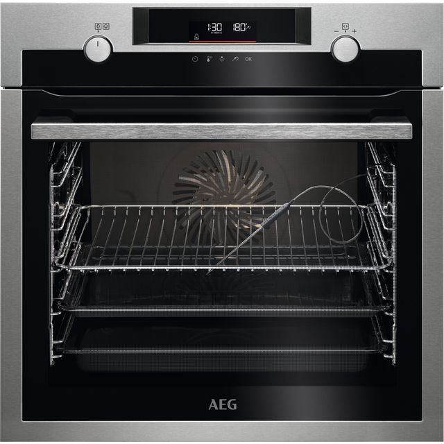 AEG Steambake BCE556060M Built In Electric Single Oven - Stainless Steel - A+ Rated