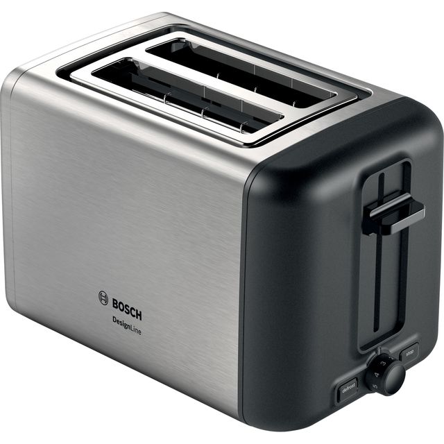 Bosch DesignLine TAT3P420GB 2 Slice Toaster - Stainless Steel