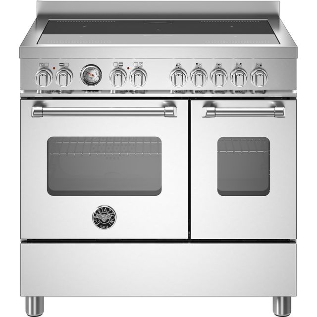 Bertazzoni Master Series MAS95I2EXC Electric Range Cooker with Induction Hob - Stainless Steel - A/A Rated