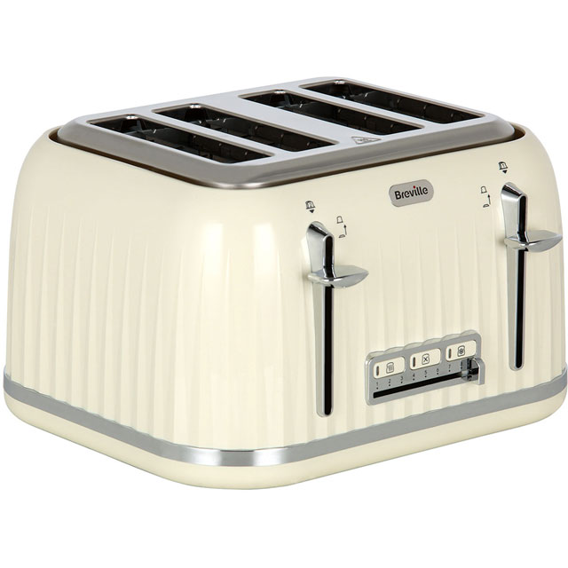 Breville Impressions Collection VTT702 4 Slice Toaster - Cream
