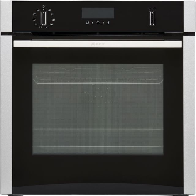 NEFF N50 B2ACH7HN0 Built In Electric Single Oven and Pyrolytic Cleaning - Stainless Steel - A Rated