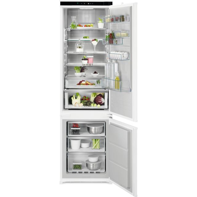 AEG NSC8M191DS Integrated 70/30 Frost Free Fridge Freezer with Sliding Door Fixing Kit - White - D Rated