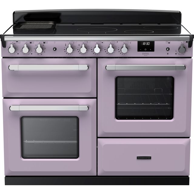 Rangemaster Estel Deluxe ESDLO110EIPHTH/CM1 110cm Electric Range Cooker with Induction Hob – Heather / Chrome – A Rated