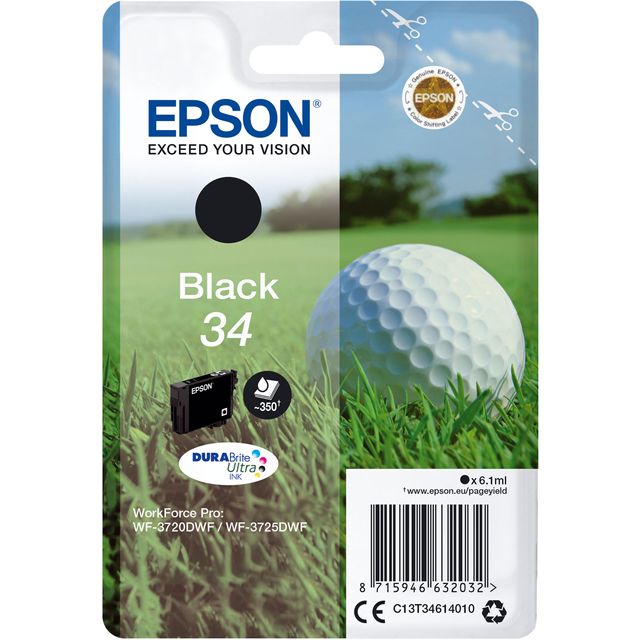 Epson Golf Ball Singlepack Black 34 DURABrite Ultra Ink Review