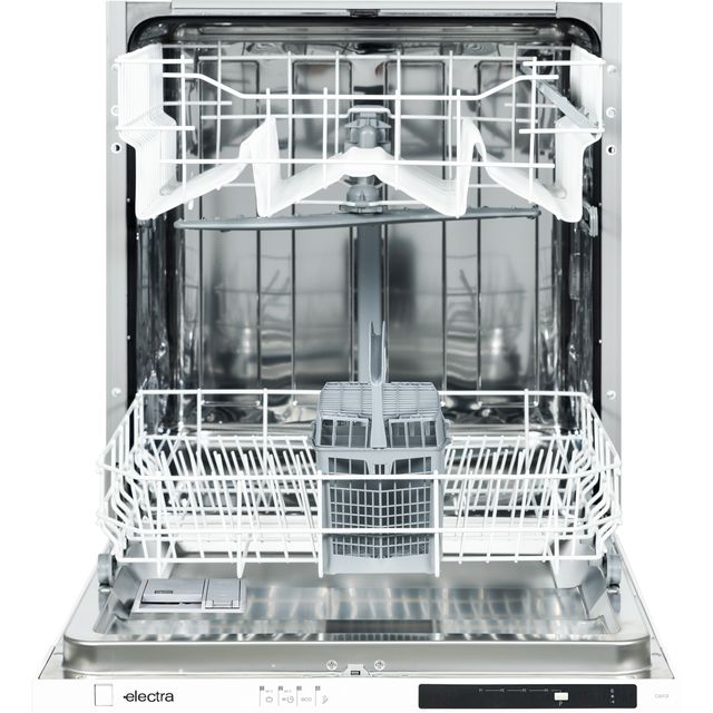 Electra C6012I Fully Integrated Standard Dishwasher - White Control Panel with Fixed Door Fixing Kit - A++ Rated