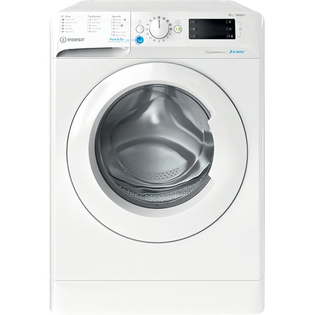 Indesit BWE101685XWUKN 10Kg Washing Machine - White - BWE101685XWUKN_WH - 1