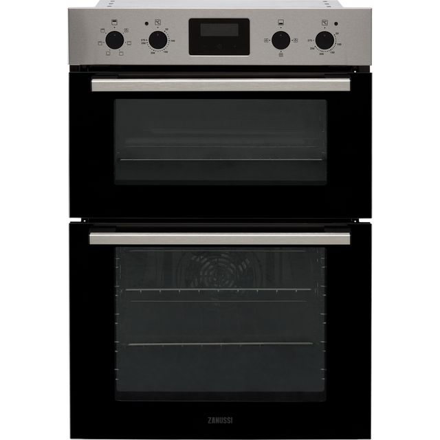 Zanussi ZKHNL3X1 Built In Electric Double Oven - Black - A/A Rated