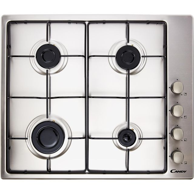 Candy CHW6LX 60cm Gas Hob - Stainless Steel