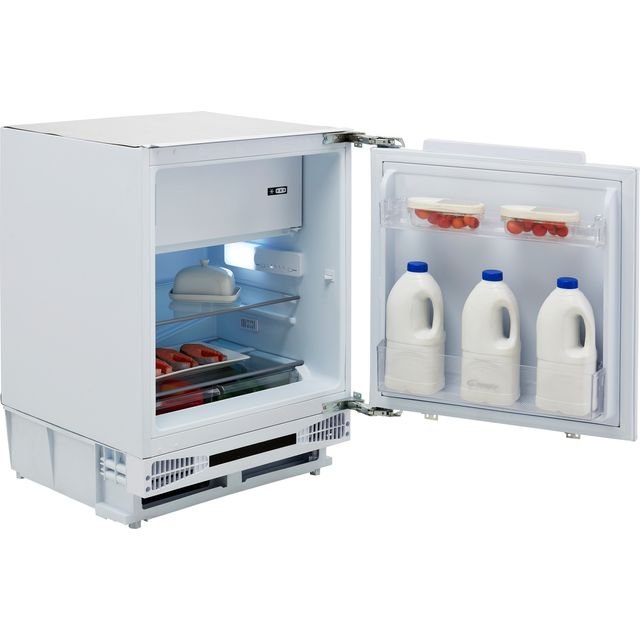 Candy CRU164NEK/N Integrated Under Counter Fridge with Ice Box - Fixed Door Fixing Kit - White - F Rated