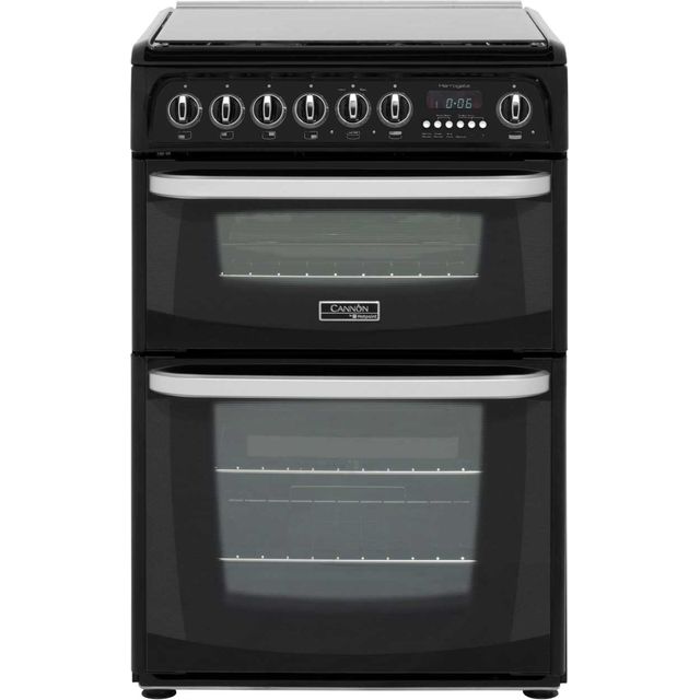 Cannon by Hotpoint Harrogate CH60DHKFS Dual Fuel Cooker - Black - B/B Rated