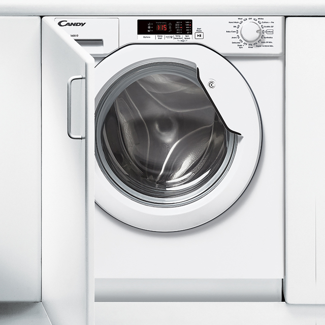 Candy CBWM816S Integrated 8Kg Washing Machine with 1600 rpm - A+++ Rated - CBWM816S_WH - 1