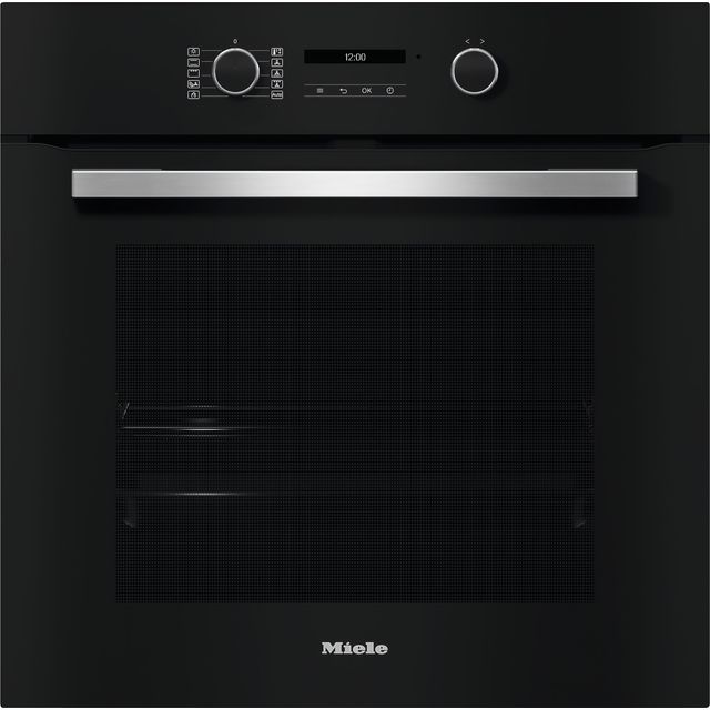 Miele H2766B Wifi Connected Built In Electric Single Oven - Obsidian Black - A+ Rated