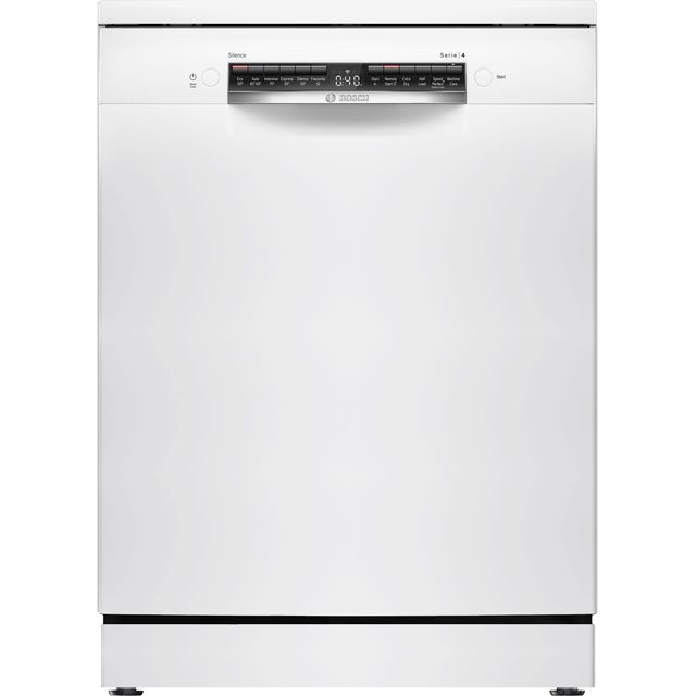 Bosch Series 4 SMS4HMW00G Wifi Connected Standard Dishwasher - White - D Rated