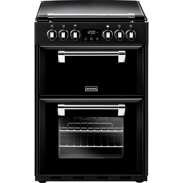 Stoves Richmond600E 60cm Electric Cooker with Ceramic Hob - Black - A/A Rated