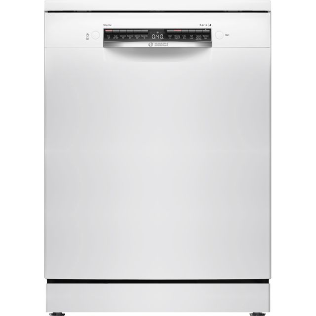 Bosch Series 4 SMS4HKW00G Wifi Connected Standard Dishwasher - White - D Rated