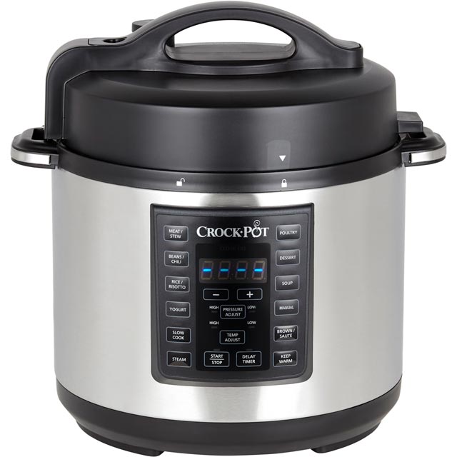 Crockpot Express Pressure CSC051 5.6 Litre Multi Cooker - Brushed Stainless Steel