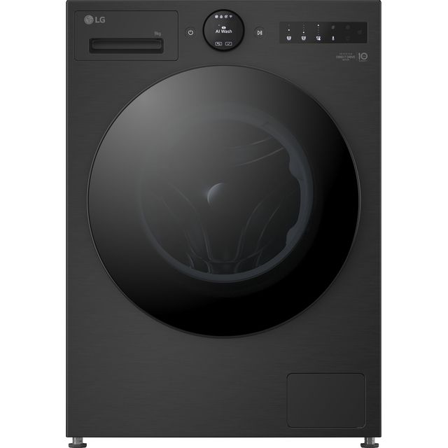 LG VX70 Series AI Direct Drive™ F4X7009TBB 9kg WiFi Connected Washing Machine with 1400 rpm – Matte Black – A Rated