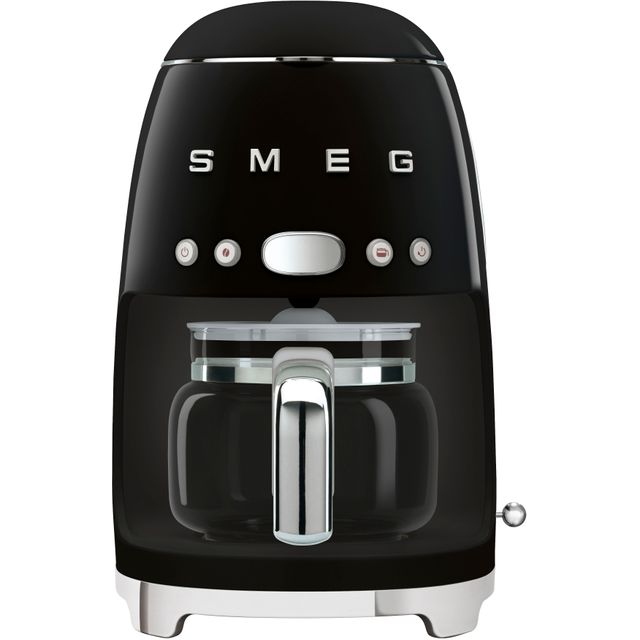 Smeg 50s Retro DCF02BLUK Filter Coffee Machine with Timer - Black
